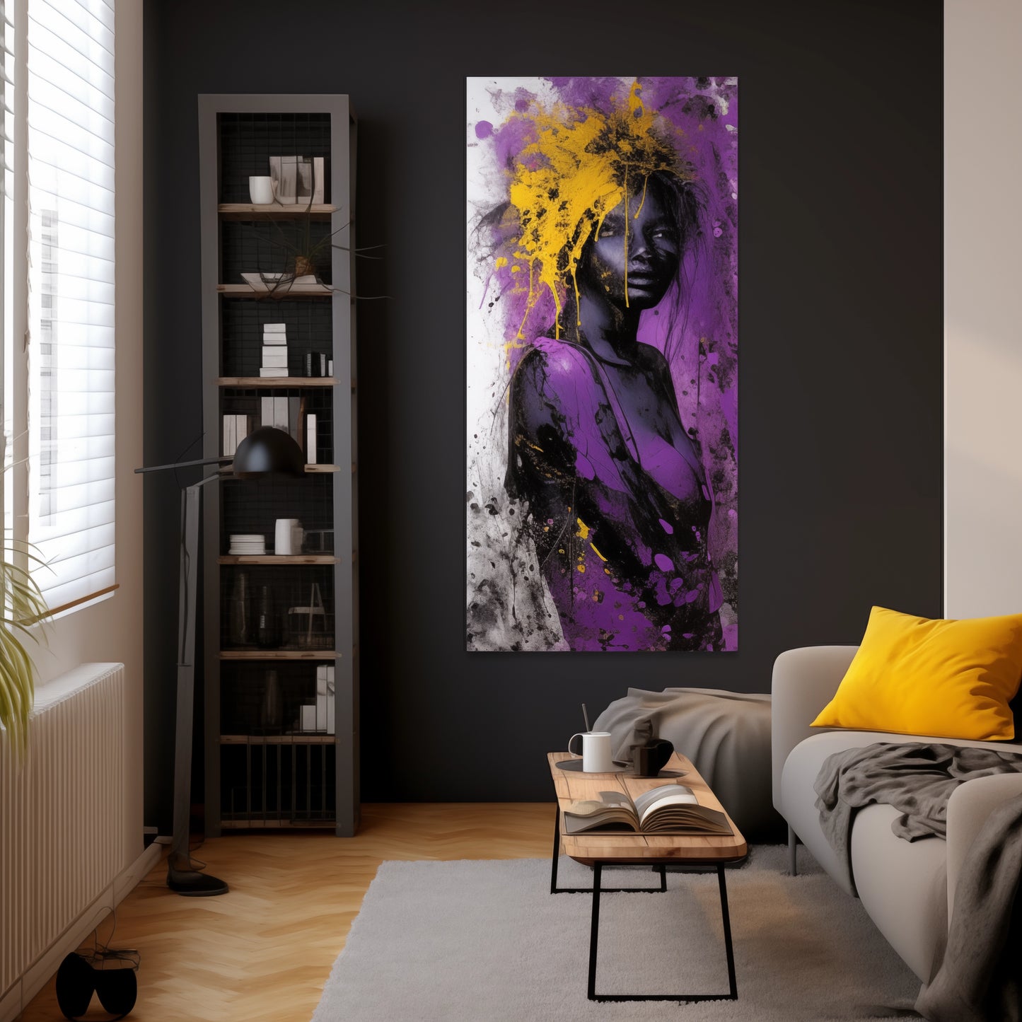 PURPLE GIRL | PRINT Designer radiator