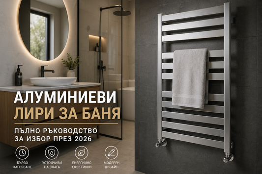 Алуминиеви лири за баня – пълно ръководство за избор през 2026