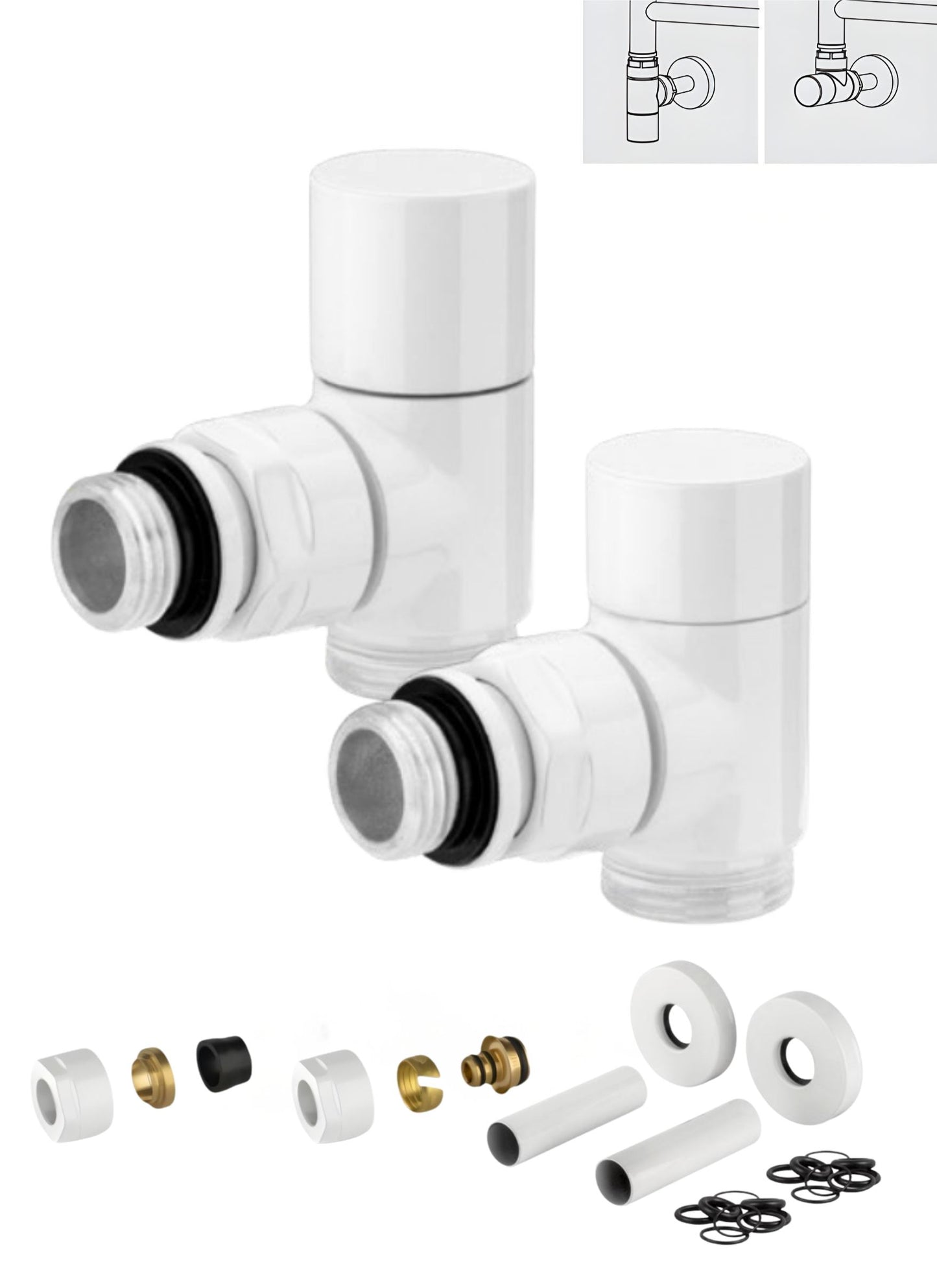 Set of Italian valvess - angled