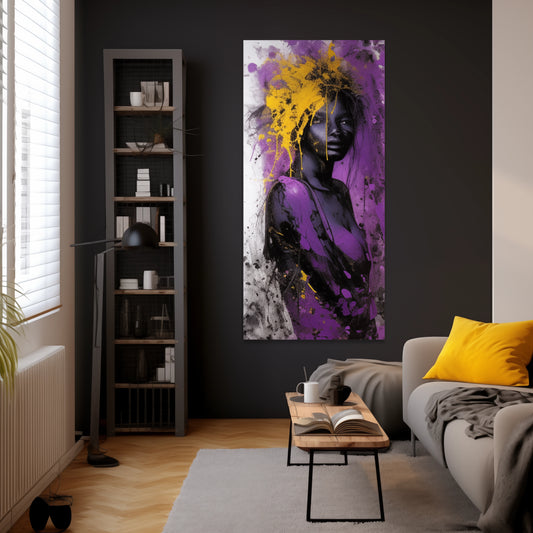 PURPLE GIRL | PRINT Designer radiator