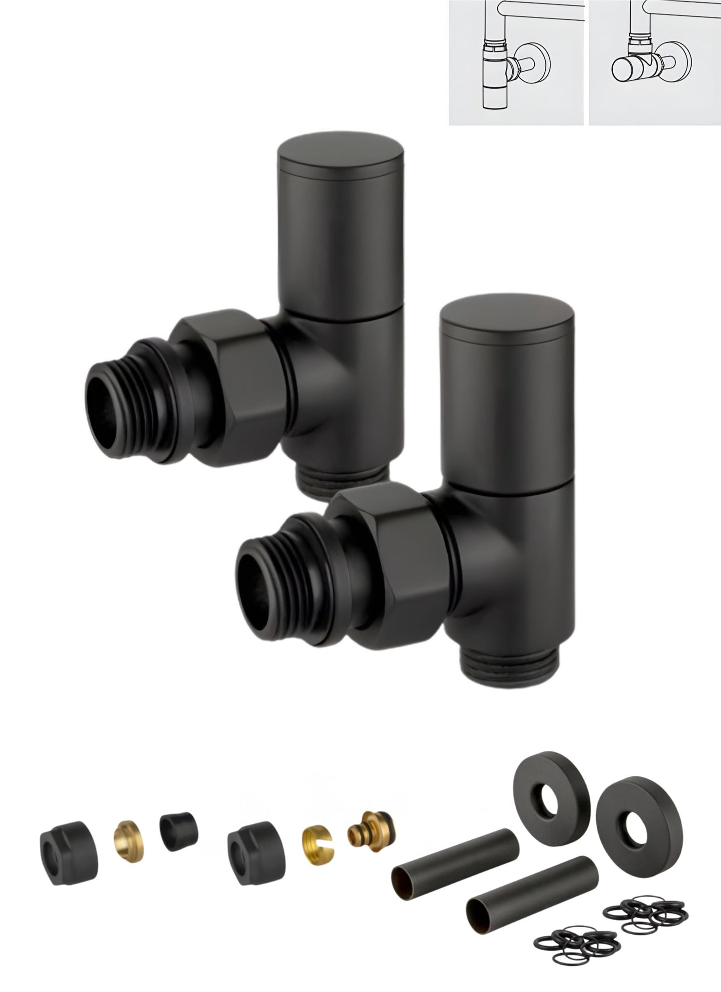 Set of Italian valvess - angled