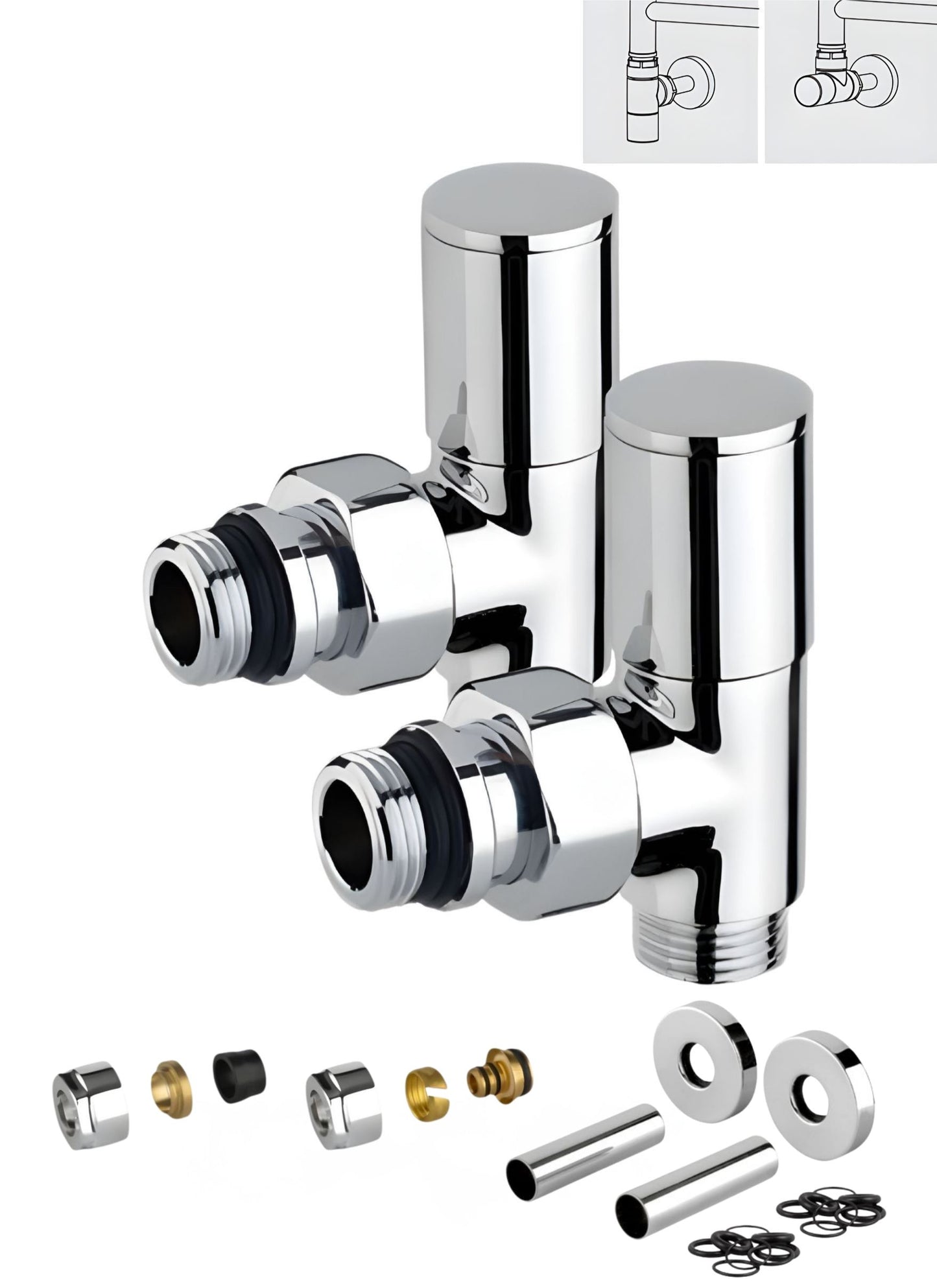 Set of Italian valvess - angled