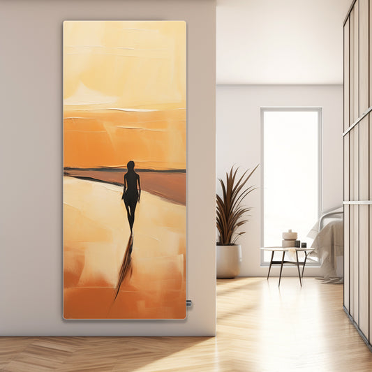 LADY SUNSET PRINT Designer radiator