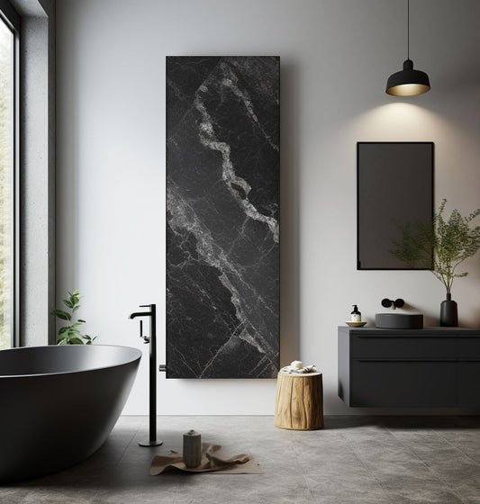 BLACK MARBLE| PRINT Дизайнерски радиатор за баня